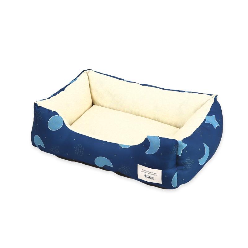［ペットプロジャパン］Homey おひるねスクエアベッド S ネイビー