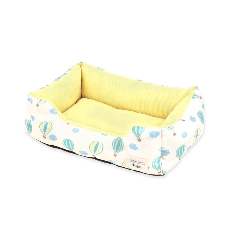 ［ペットプロジャパン］Homey おひるねスクエアベッド S ホワイト