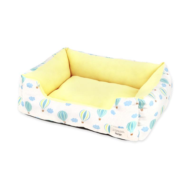 ［ペットプロジャパン］Homey おひるねスクエアベッド M ホワイト