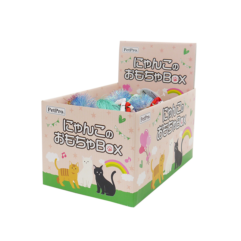 【アウトレット】［ペットプロジャパン］ペットプロ にゃんこのおもちゃBOX キラキラモールボール （24個入り）