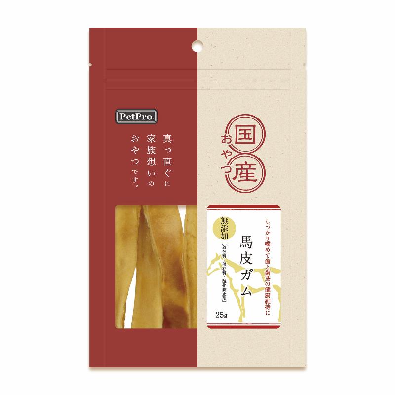 ［ペットプロジャパン］ペットプロ 国産おやつ 馬皮ガム 25g