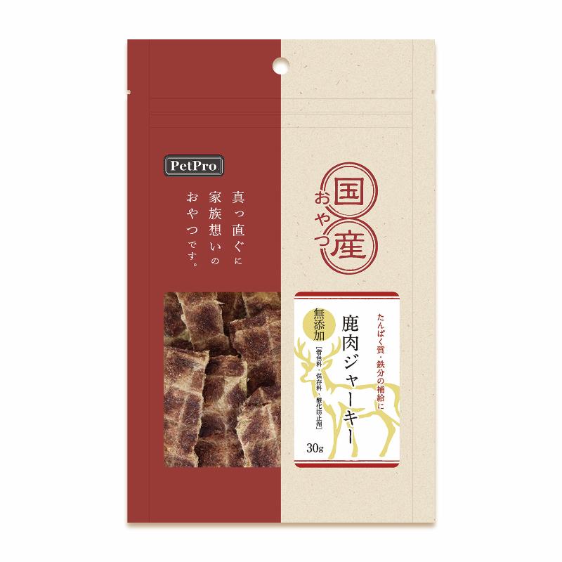 ［ペットプロジャパン］ペットプロ 国産おやつ 鹿肉ジャーキー 30g