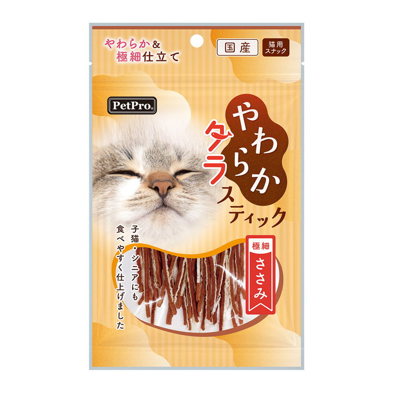 ［ペットプロジャパン］ペットプロ やわらかタラスティック ささみ 25g ※数量限定商品【ご予約受付9/15まで】展示会企画PP51