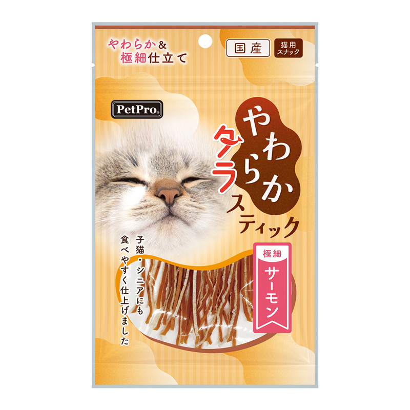 ［ペットプロジャパン］ペットプロ やわらかタラスティック サーモン 25g ※数量限定商品【ご予約受付9/15まで】展示会企画PP52