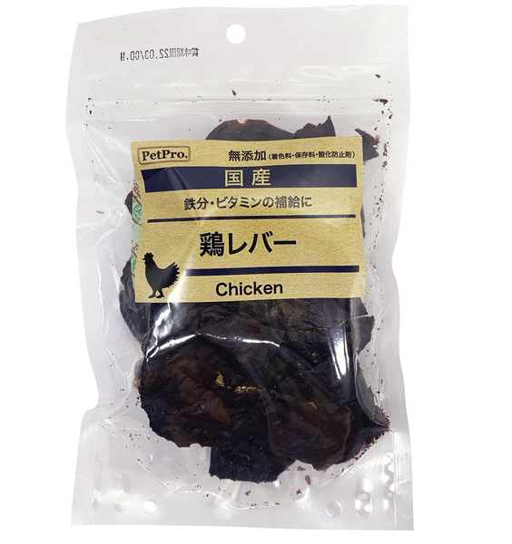 [ペットプロジャパン] 国産おやつ 無添加鶏レバー 100g