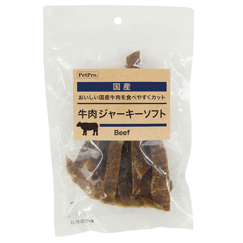 [ペットプロジャパン] ペットプロ 国産おやつ 牛肉ジャーキーソフト 85g