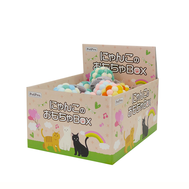 [ペットプロジャパン] ペットプロ にゃんこのおもちゃBOX カラフルボール 1BOX（24個）