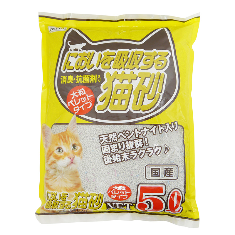 ［ペットプロジャパン］ペットプロ においを吸収する猫砂 5L　【5月特価】