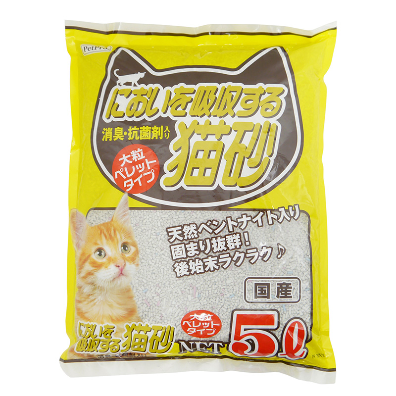 ［ペットプロジャパン］ペットプロ においを吸収する猫砂 5L　【メーカーフェア】