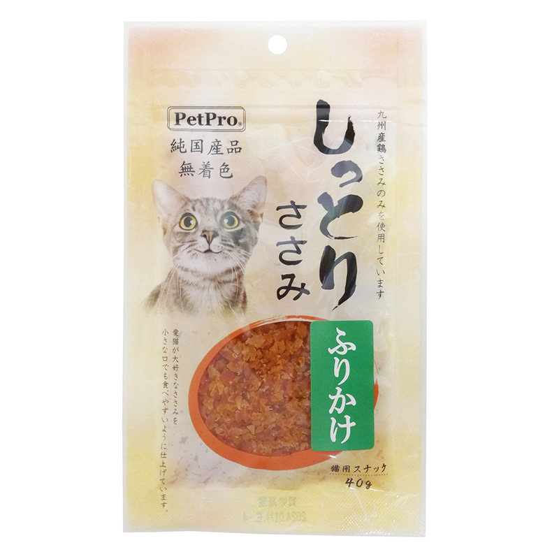 [ペットプロジャパン] ペットプロ 純国産しっとりささみ ふりかけ 40g　【4月特価】