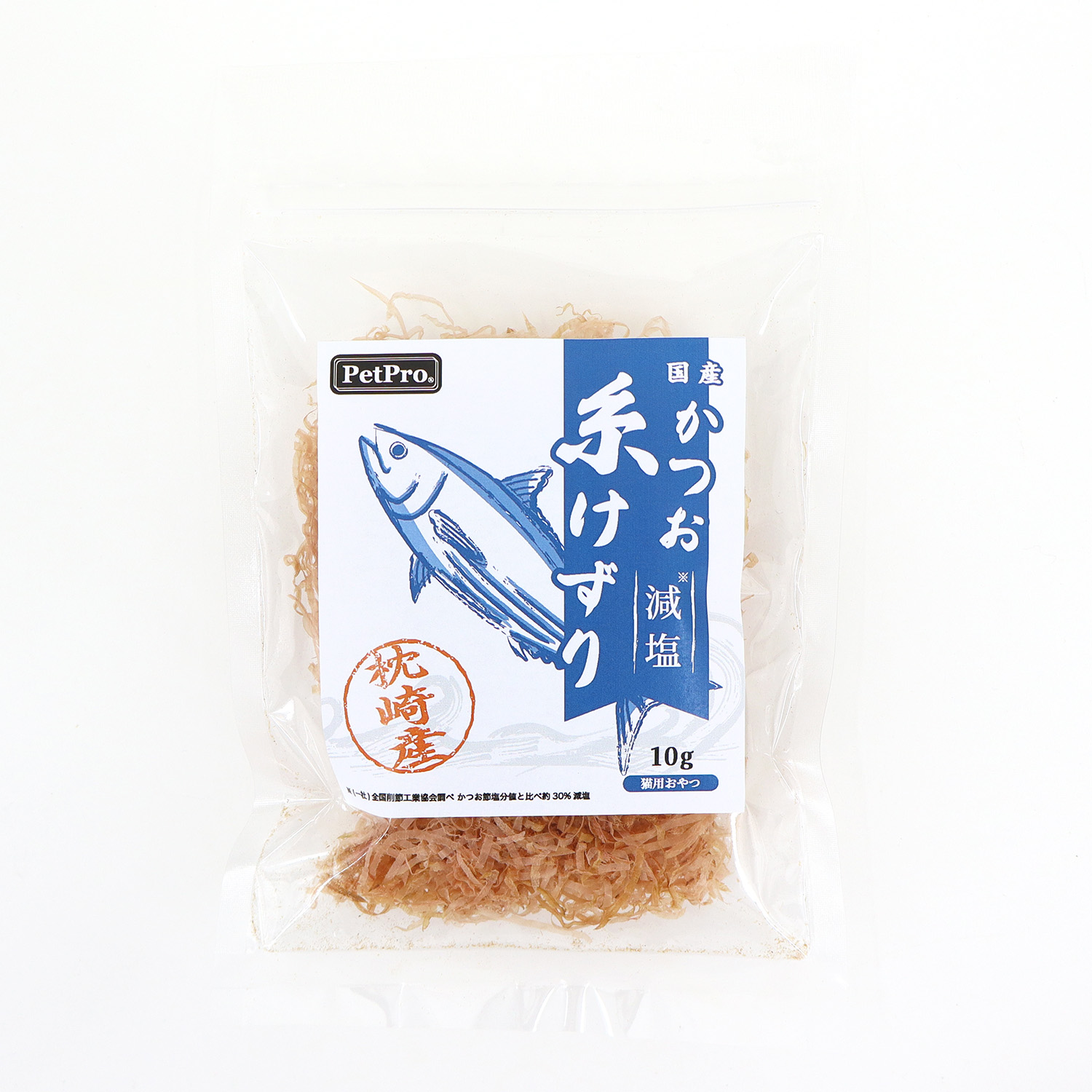 ［ペットプロジャパン］ペットプロ 減塩かつお糸けずり 10g　【5月特価】