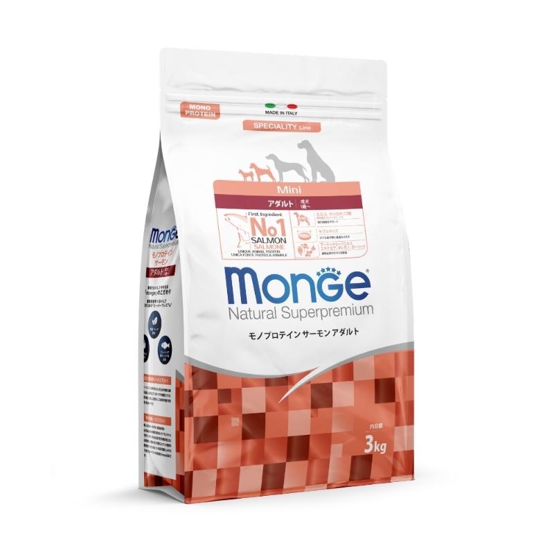 ［ATSU.Trading］Monge モノプロテイン サーモン アダルト3 kg ＜販売登録承認制＞