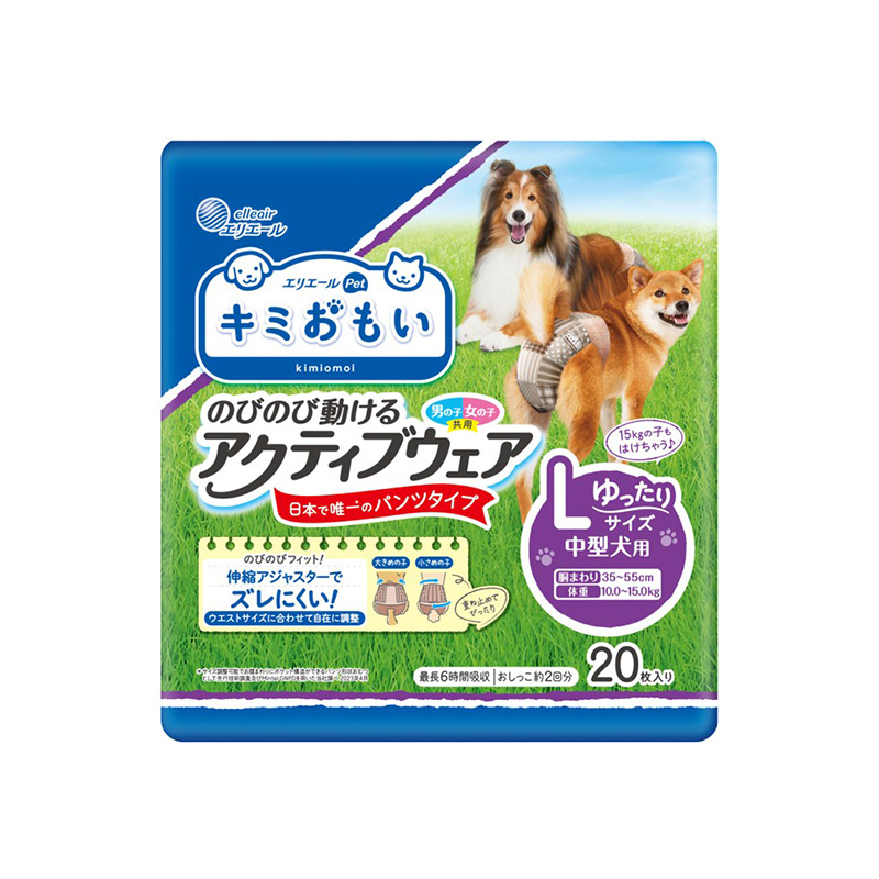 ［大王製紙］キミおもい のびのび動けるアクティブウェア Lゆったり 20枚