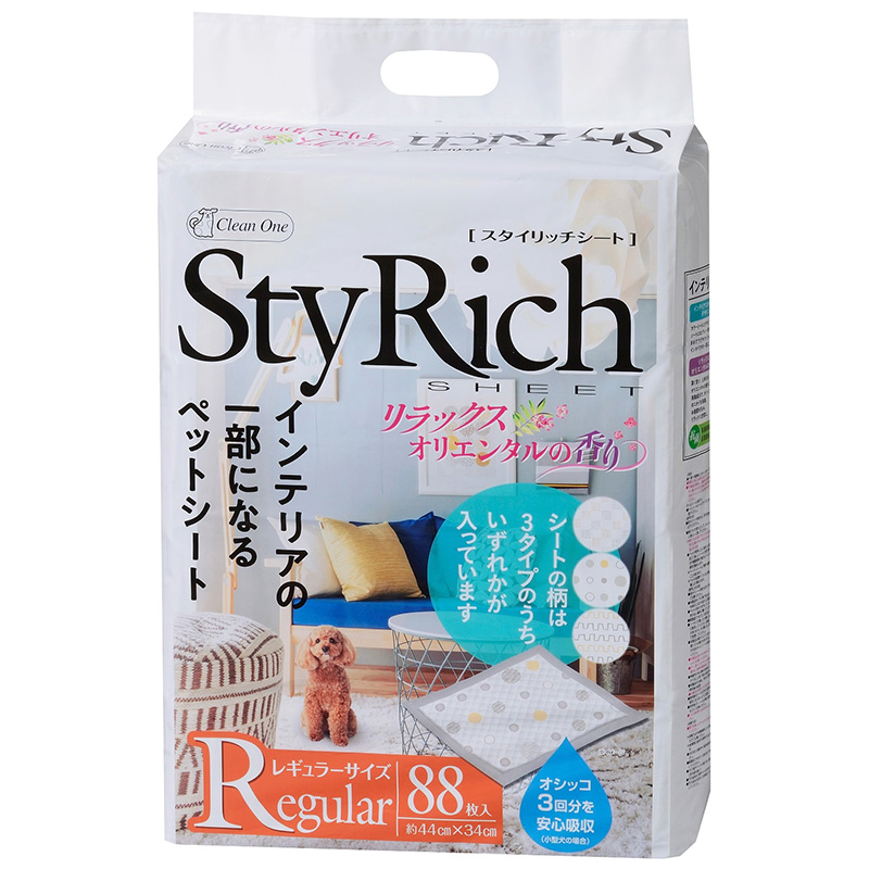 ［シーズイシハラ(直送)］スタイリッチシートリラックスオリエンタルの香りレギュラー 88枚 ※メーカー直送 ※発注単位・最低発注数量(混載5ケース以上)にご注意下さい