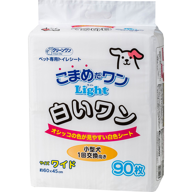 ［シーズイシハラ］こまめだワンライト 白いワン ワイド 90枚