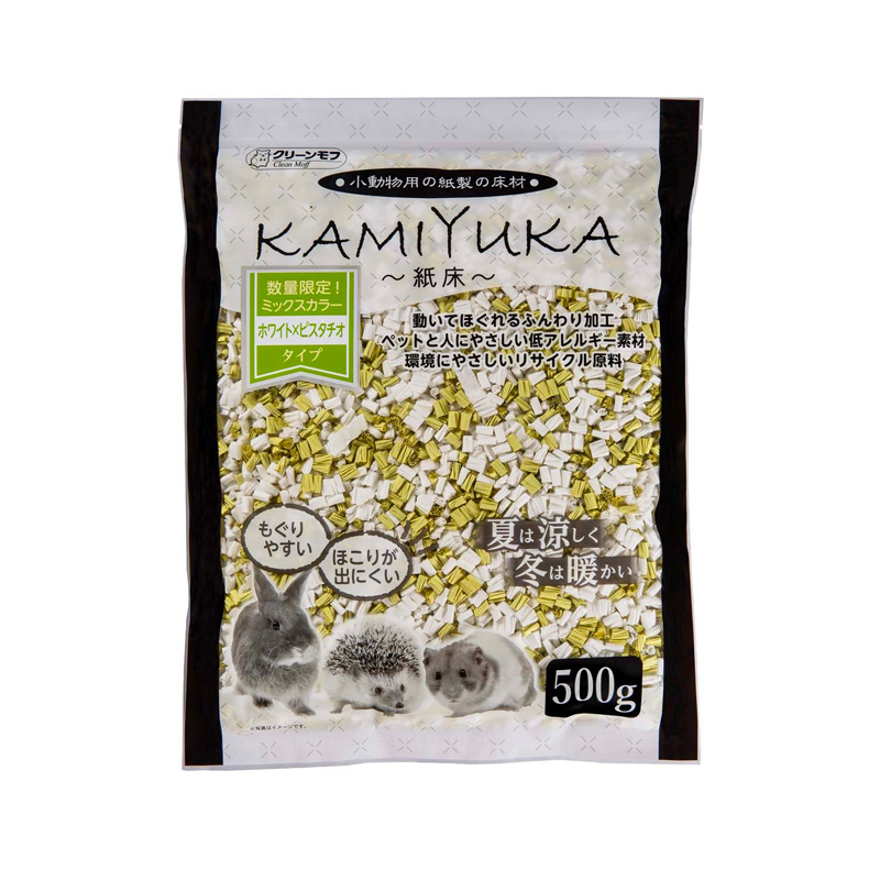 ［シーズイシハラ(直送)］KAMIYUKA～紙床～ ミックスカラー(ホワイト×ピスタチオ) 500g ※メーカー直送 ※発注単位・最低発注数量(混載5ケース以上)にご注意下さい
