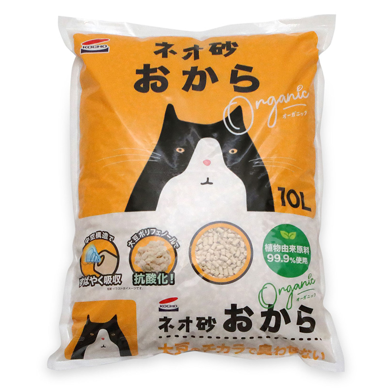 [コーチョー(直送)] ネオ砂 おから オーガニック 10L ※メーカー直送 ※発注単位・最低発注数量(混載11ケース以上)にご注意下さい