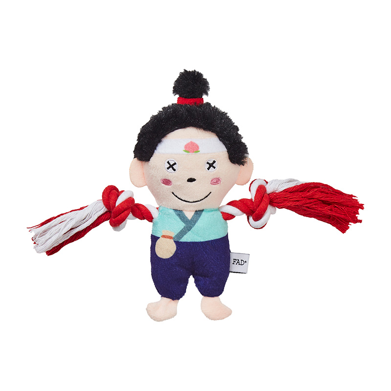 ［ダッドウェイ］プラッシュトイ・ウィズロープ モモタロウ ●通販サイト掲載販売不可＜専門店商材＞