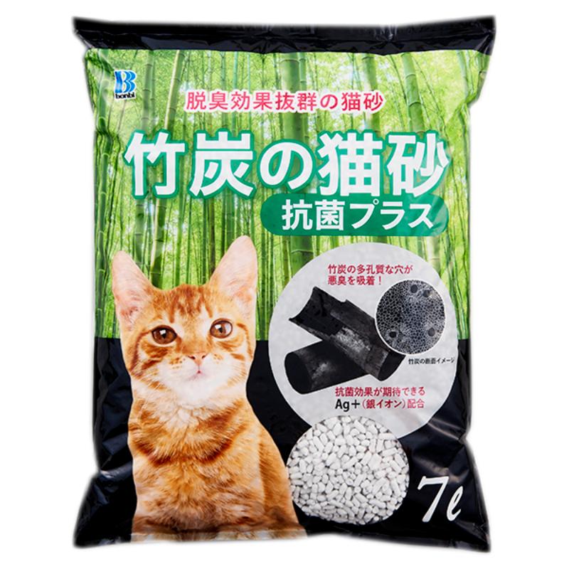 ［ボンビアルコン］竹炭の猫砂 抗菌プラス 7L