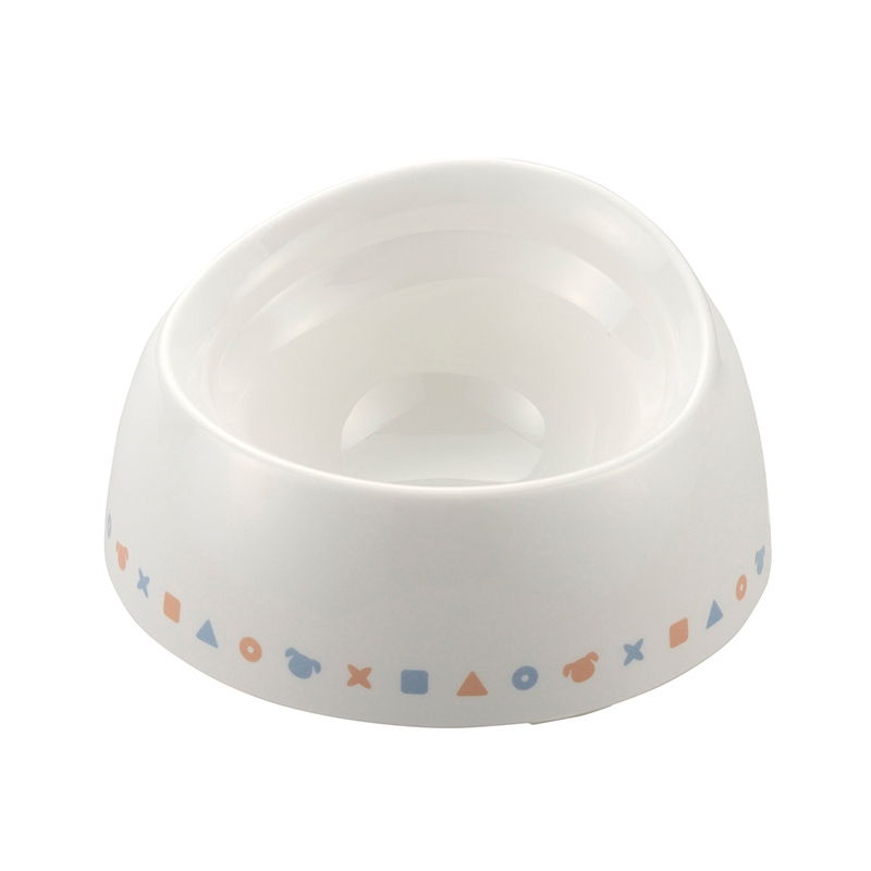 【アウトレット】[リッチェル]ワンちゃんの食べやすい食器S 深型ライン