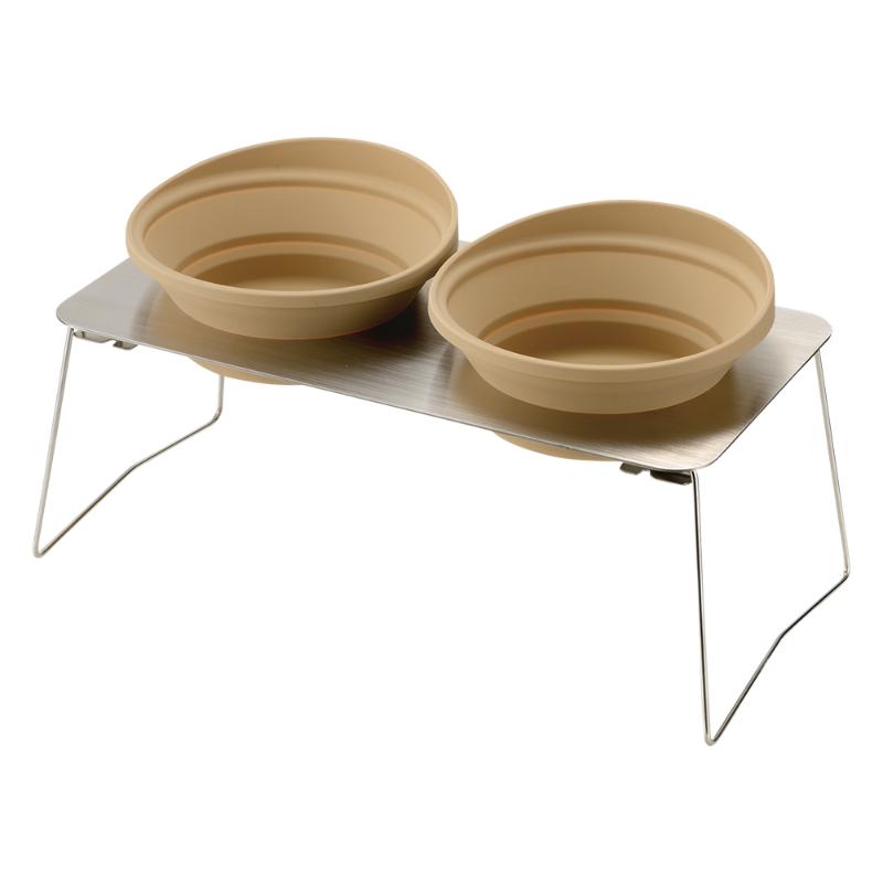 ［リッチェルアウトレット(直送)］マークタス ポータブル ディッシュスタンド L ベージュ／ 1ケース(10点)