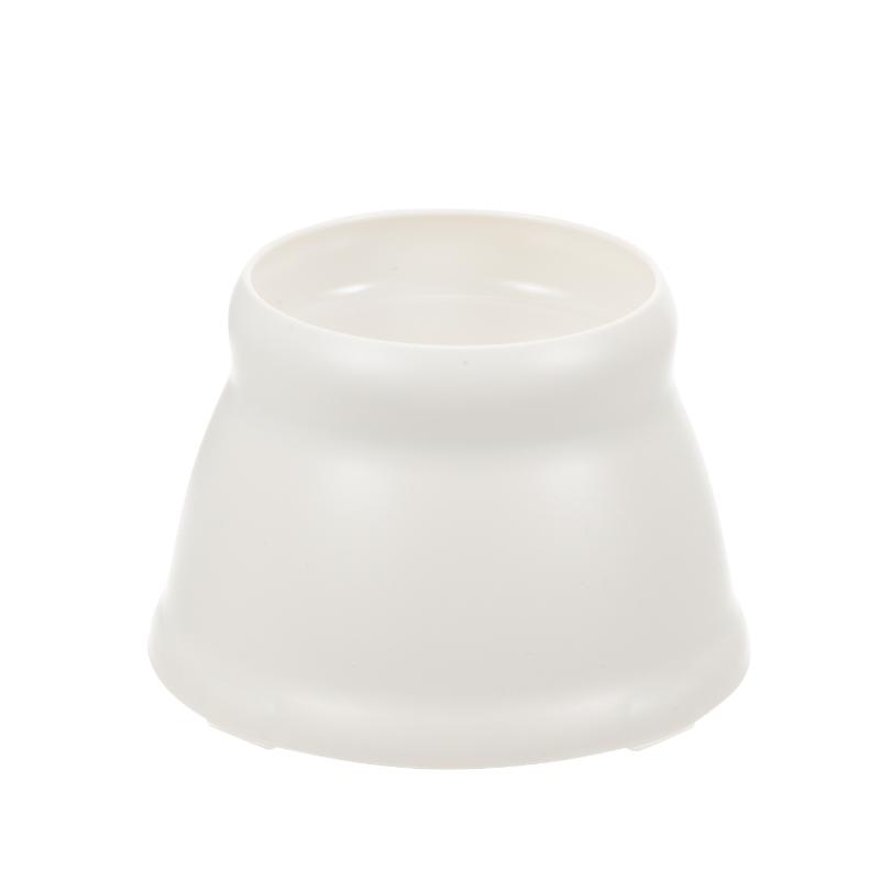 ［リッチェルアウトレット(直送)］エコル こぼれにくい脚付ディッシュ SS ホワイト／ 1ケース(30点)