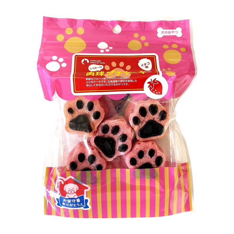 ［チュチュドットコム］肉球プチケーキ イチゴ味  5個入