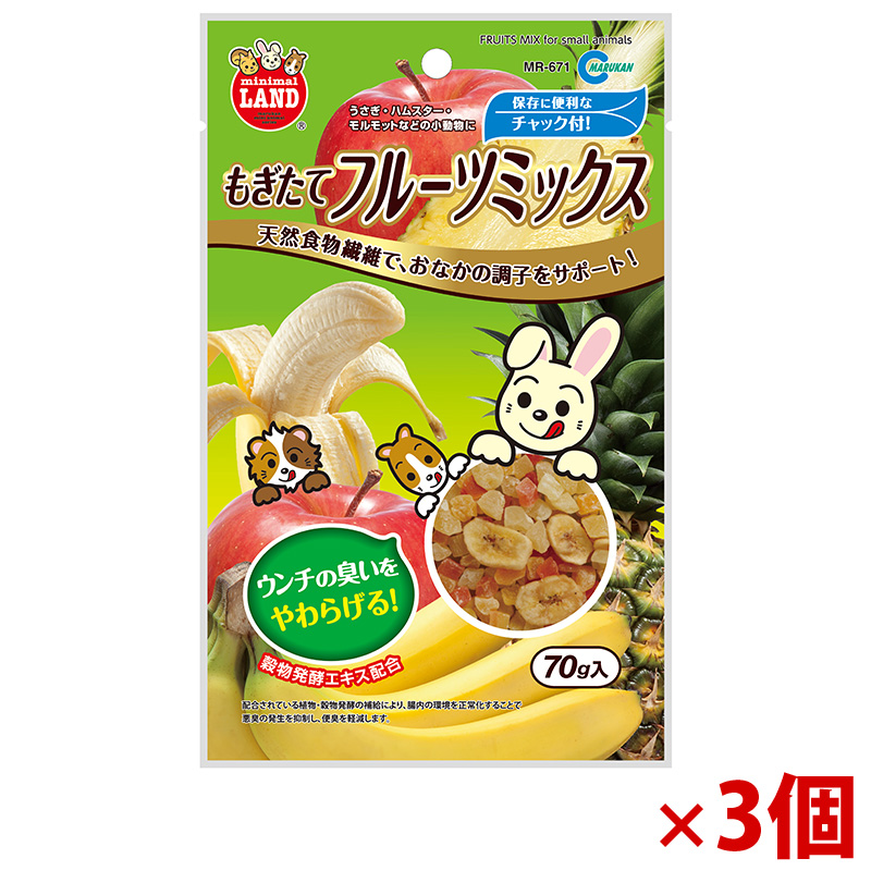 【アウトレット】［マルカン］もぎたてフルーツミックス 70g×3個