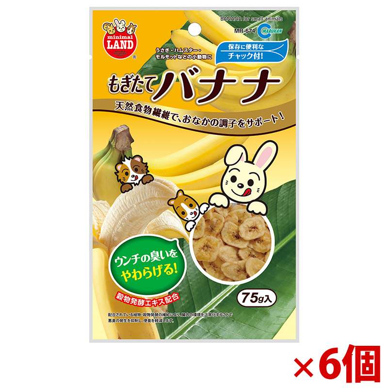 【アウトレット】［マルカン］もぎたてバナナ 75g×6個