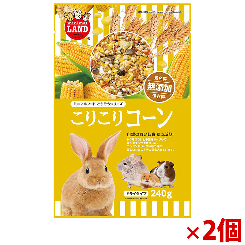 【アウトレット】［マルカン］こりこりコーン 240g×2個