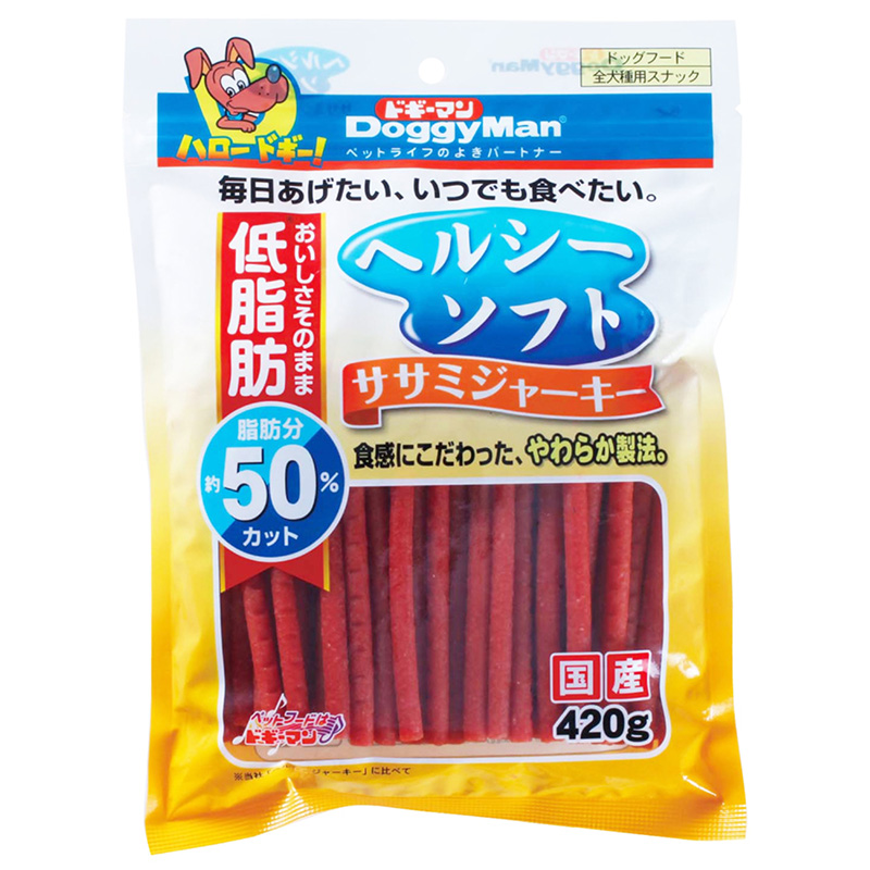 [ドギーマンハヤシ] ヘルシーソフトササミジャーキー 420g