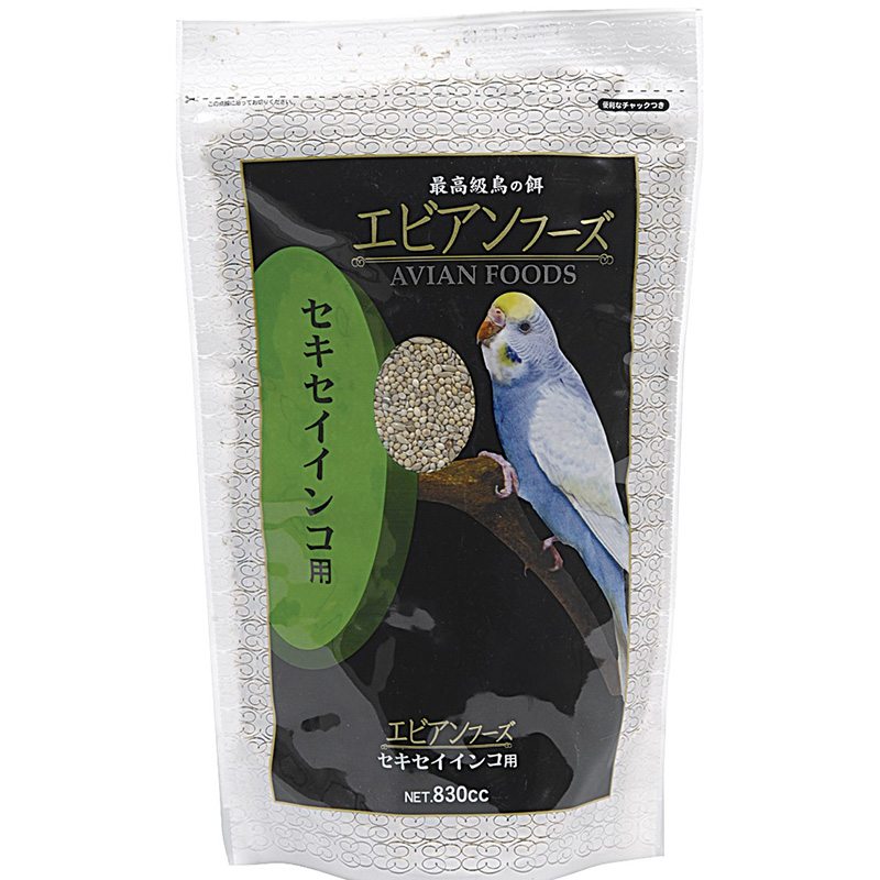 [アラタ] エビアンフーズ セキセイインコ 830cc