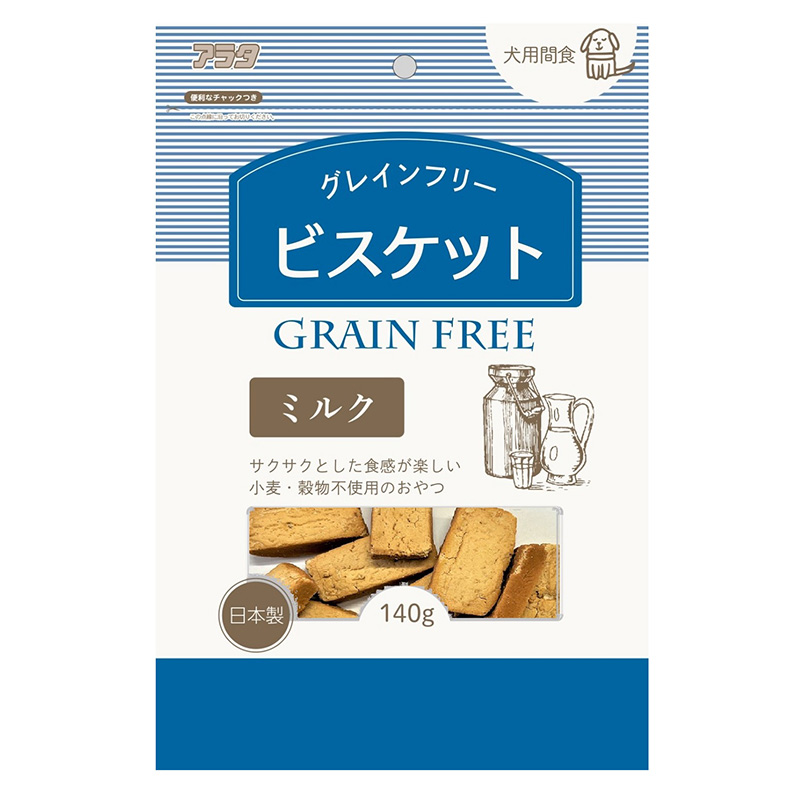 ［アラタ］グレインフリービスケット ミルク 140g