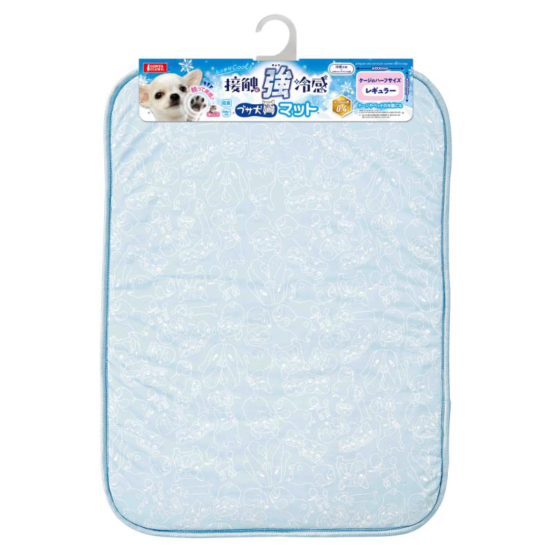 ［マルカン］接触強冷感ブサ犬マット レギュラー/1ケース（50点）