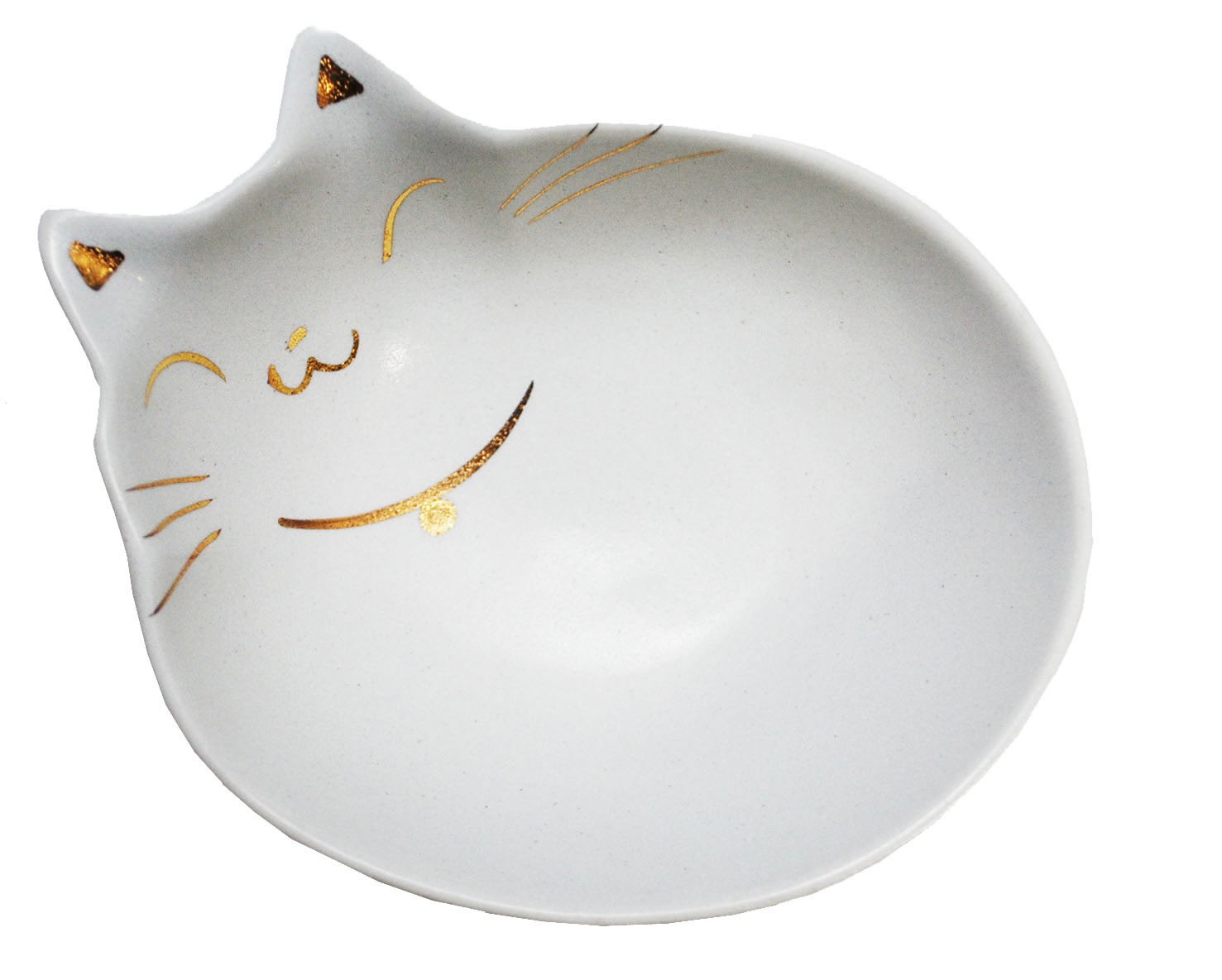 ［貝沼産業(直送)］猫の耳 深皿 白 ※発注単位・最低ご購入金額にご注意下さい