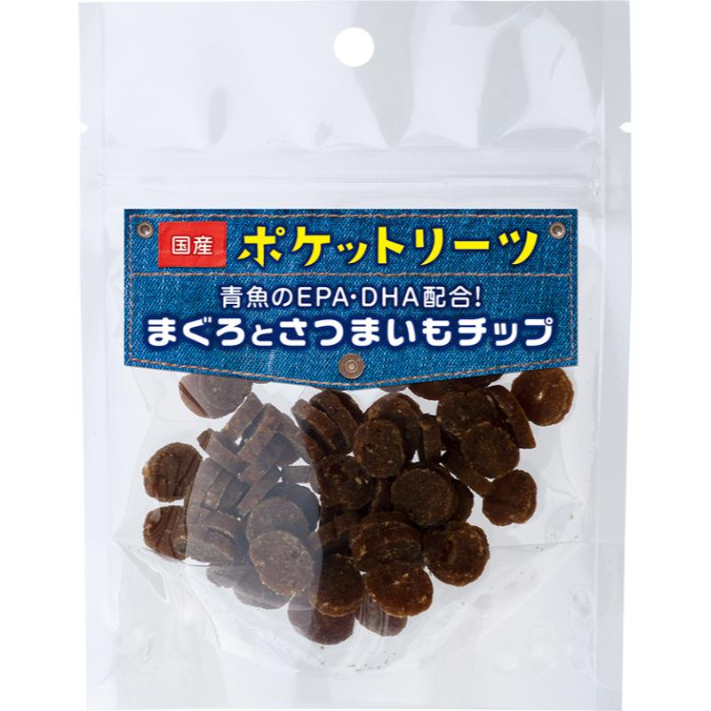 ［貝沼産業(直送)］ポケットリーツまぐろとさつまいもチップ25g ※発注単位・最低ご購入金額にご注意下さい。