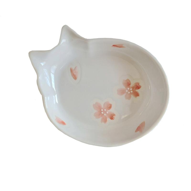 ［貝沼産業(直送)］猫用食器猫の耳 小花 桜 ※発注単位・最低ご購入金額にご注意下さい。