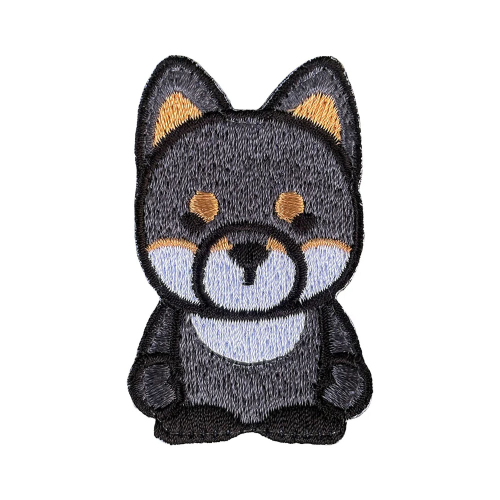 ［SUNGRAN］キャラクター パッチ 柴犬 黒柴