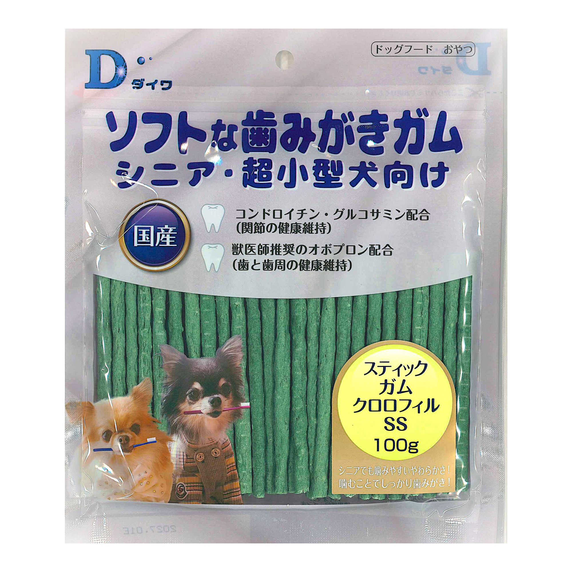 ［ダイワ］ソフトな歯みがきガム スティックガム クロロフィル SS100g