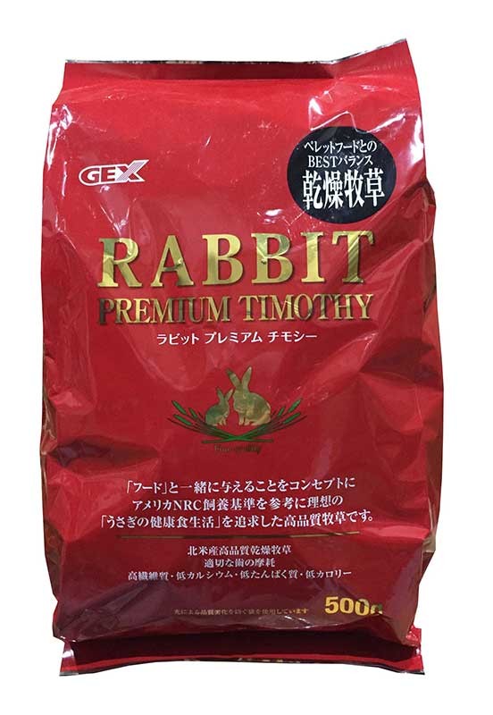 [ジェックス] ラビットプレミアム チモシー 500g　【メーカーフェア】