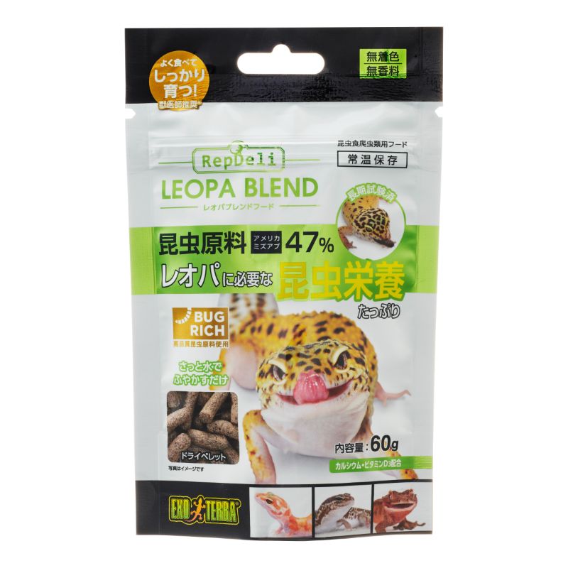 ［ジェックス］RepDeli レオパブレンドフード 60g