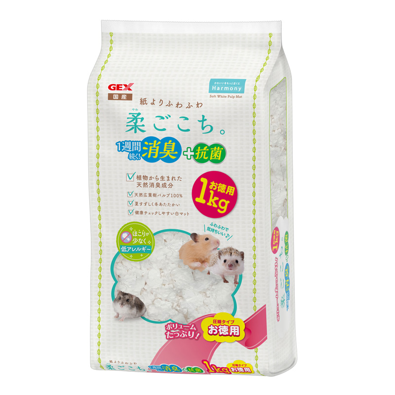 ［ジェックス(直送：小動物・観賞魚)］柔ごこち 1kg ※メーカー直送となります。※発注単位・最低ご購入金額にご注意下さい