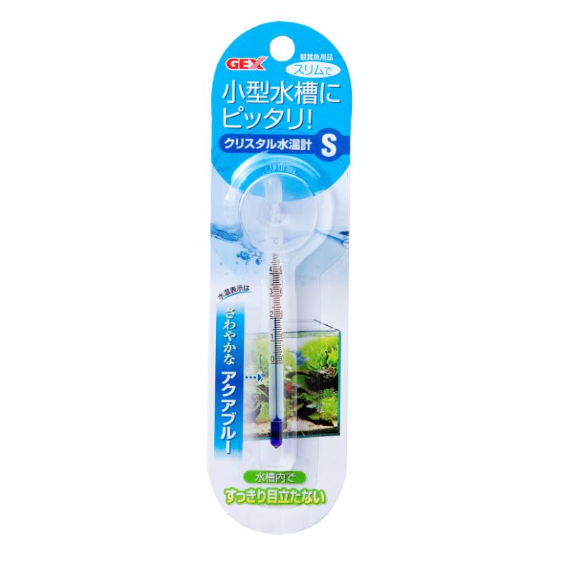 ［ジェックス］クリスタル水温計 S アクアブルー