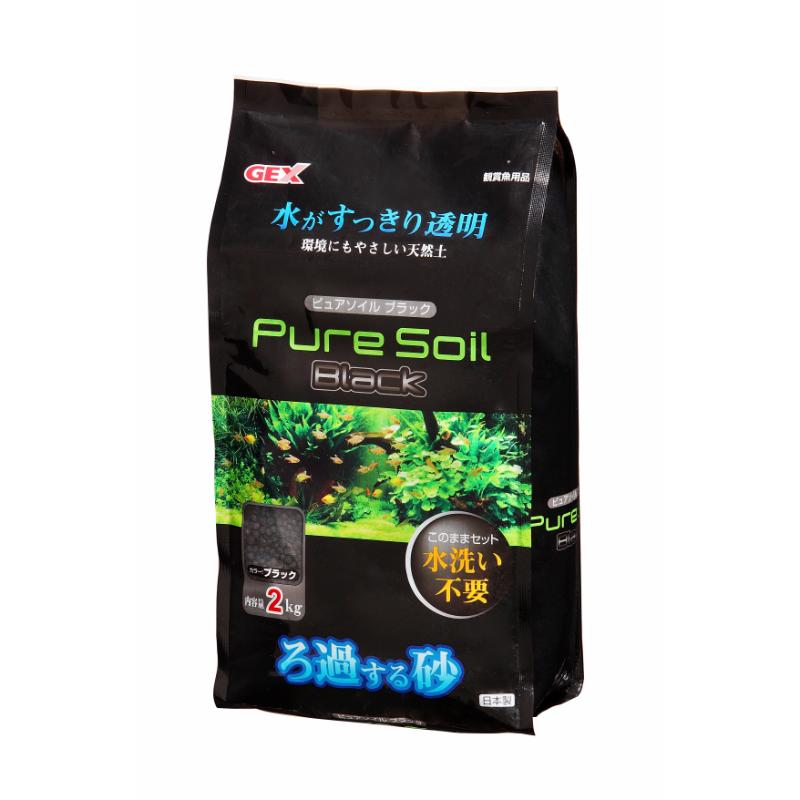 ［ジェックス］ピュアソイル ブラック 2kg