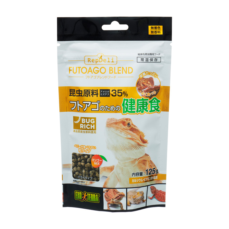 ［ジェックス］RepDeli フトアゴブレンドフード 125g