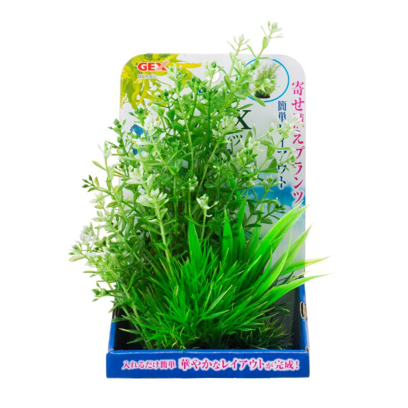 ［ジェックス］癒し水景 MIXプランツ L パール