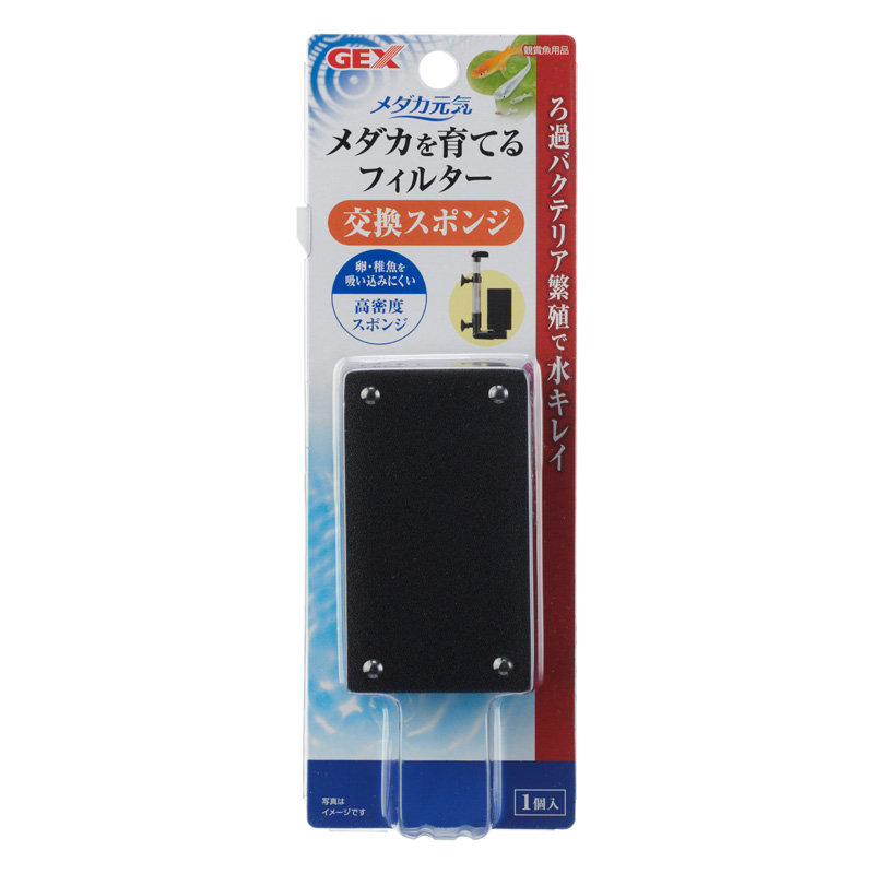 ［ジェックス］メダカ元気メダカ育てるフィルター交換スポンジ