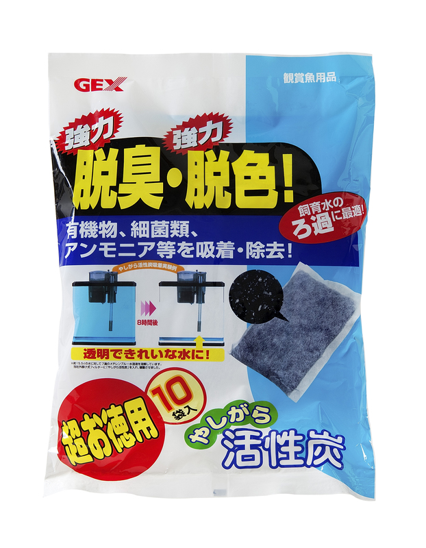 [ジェックス(直送：小動物・観賞魚)] やしがら活性炭 超お徳用 10袋入 ※メーカー直送となります。※発注単位・最低ご購入金額にご注意下さい