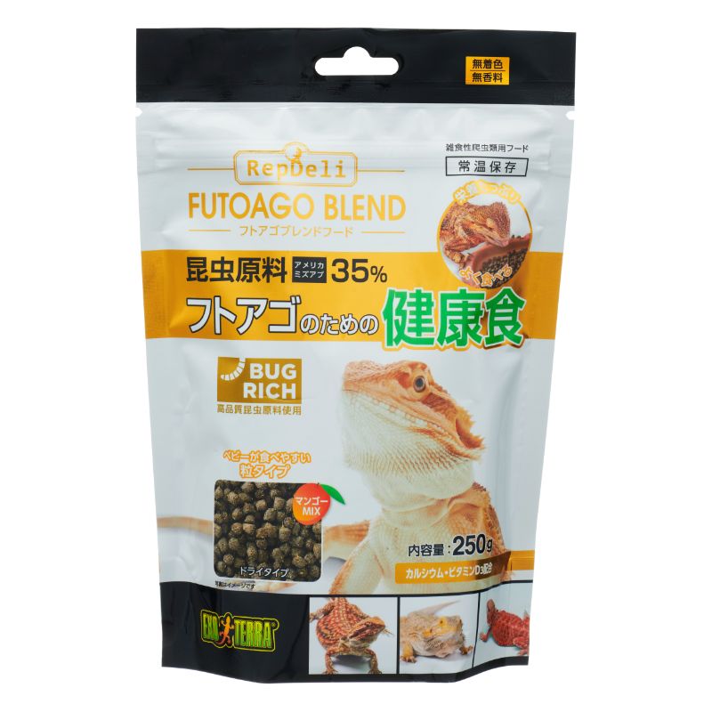 [ジェックス(直送：小動物・観賞魚)] RepDeli フトアゴブレンドフード 250g ※メーカー直送となります。 ※発注単位・最低ご購入金額にご注意下さい