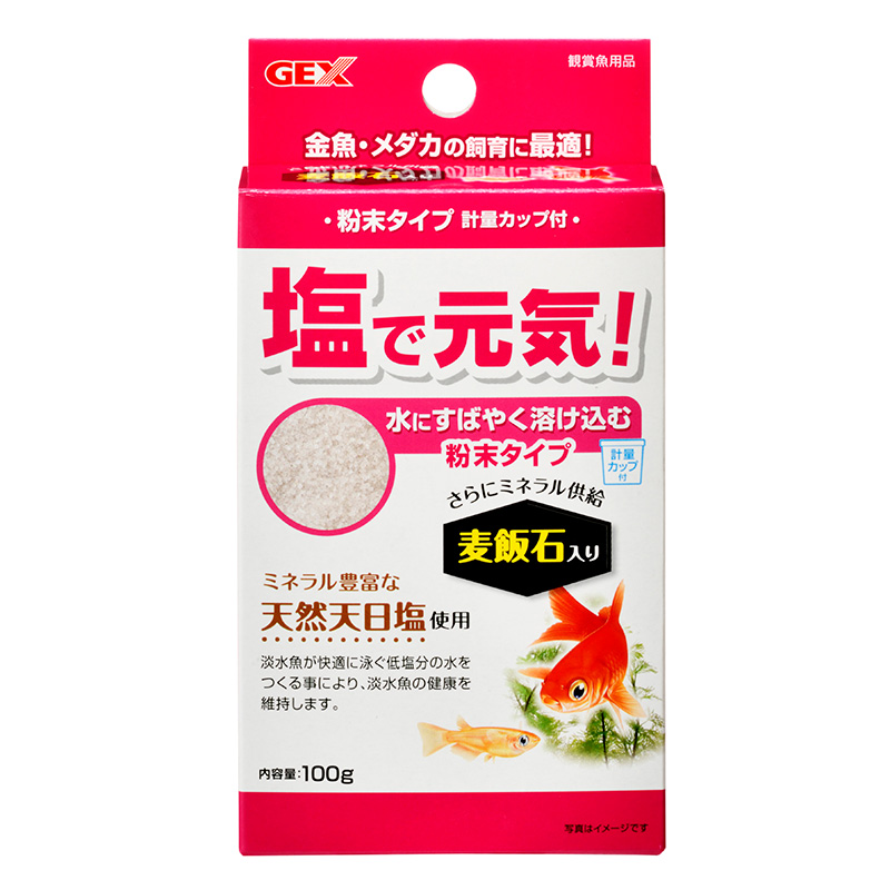 [ジェックス(直送：小動物・観賞魚)] 塩で元気 100g ※メーカー直送となります。※発注単位・最低ご購入金額にご注意下さい